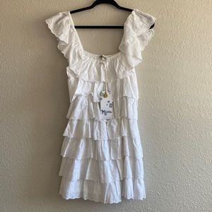 Show me your Mumu - white ruffle dress